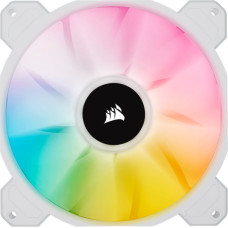 Corsair | 140mm White PWM Fan, Dual Fan Kit with Lighting Node CORE | iCUE SP140 RGB ELITE Performance | Case Fan