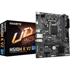 Gigabyte | H510M K V2 1.0 M/B | Processor family Intel | Processor socket  LGA1200 | DDR4 DIMM | Memory slots 2 | Supported hard disk drive interfaces 	SATA, M.2 | Number of SATA connectors 2 | Chipset Intel H470 Express | Micro ATX