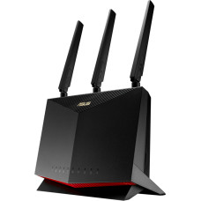 Asus LTE Modem Router | 4G-AC86U Wireless-AC2600 | 802.11ac | 800+1733 Mbit/s | 10/100/1000 Mbit/s | Ethernet LAN (RJ-45) ports 4 | Mesh Support No | MU-MiMO Yes | 3G/4G via optional USB adapter | Antenna type  Dual-band | 1 x USB 2.0 | 36 month(s)