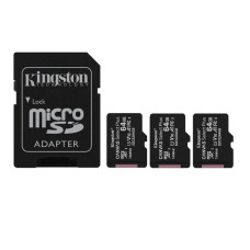 Kingston MEMORY MICRO SDXC 64GB UHS-I/3PACK SDCS2/64GB-3P1A KINGSTON