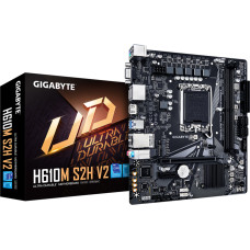 Gigabyte | H610M S2H V2 1.0 | Processor family Intel | Processor socket LGA1700 | DDR5 DIMM | Supported hard disk drive interfaces M.2, SATA | Number of SATA connectors 4