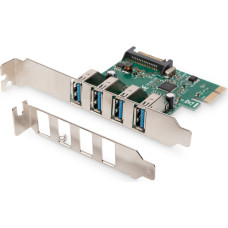 Digitus | USB 3.0, 4 Port, PCI Express Add-On card 4 Ports A/F External, VL805 chipset | DS-30221-1