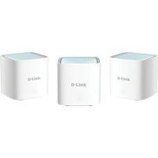 D-Link EAGLE PRO AI AX1500 Mesh System | M15-3 (3-pack) | 802.11ax | 1200+300  Mbit/s | 10/100/1000 Mbit/s | Ethernet LAN (RJ-45) ports 1 | Mesh Support Yes | MU-MiMO Yes | No mobile broadband | Antenna type 2 x 2.4G WLAN Internal Antenna, 2 x 5G WLAN Int