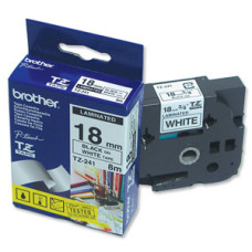 Brother | TZ-241 Laminated Tape | Black on White | TZe | 8 m | 1.8 cm