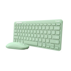 Trust KEYBOARD +MOUSE WRL LYRA/GREEN 24942 TRUST