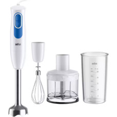 Braun | Hand Blender | MQ20236MWH | Hand Blender | 600 W | Number of speeds 2 | White/Blue