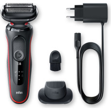 Braun | Shaver | 51-R1200s | Operating time (max) 50 min | Wet & Dry | Black/Red