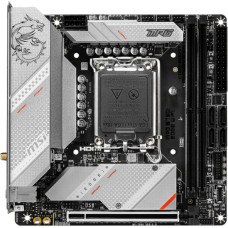 MSI | MPG B760I EDGE WIFI | Processor family Intel | Processor socket  LGA1700 | DDR5 DIMM | Memory slots 2 | Supported hard disk drive interfaces SATA, M.2 | Number of SATA connectors 4 | Chipset Intel B760 | Mini-ITX