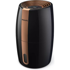 Philips | HU2718/10 | Humidifier | 17 W | Water tank capacity 2 L | Suitable for rooms up to 32 m² | NanoCloud technology | Humidification capacity 200 ml/hr | Black/Copper