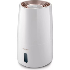 Philips | HU3916/10 | Humidifier | 25 W | Water tank capacity 3 L | Suitable for rooms up to 45 m² | NanoCloud technology | Humidification capacity 300 ml/hr | White/Rose gold