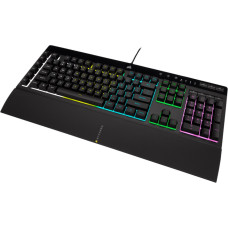 Corsair | Rubber Dome | K55 RGB PRO | Gaming keyboard | Gaming Keyboard | RGB LED light | US | Wired | Black