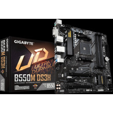 Gigabyte | B550M DS3H 1.0 | Processor family AMD | Processor socket AM4 | DDR4 DIMM | Memory slots 4 | Number of SATA connectors 4 x SATA 6Gb/s connectors | Chipset AMD B | Micro ATX