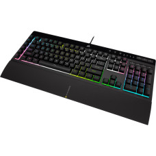 Corsair | Rubber Dome | Gaming Keyboard | K55 RGB PRO XT | Gaming keyboard | Wired | RGB LED light | US | Black