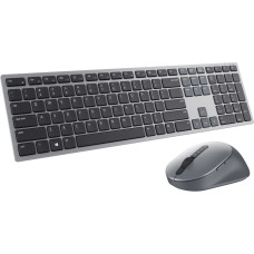 Dell Premier Multi-Device Keyboard and Mouse | KM7321W | Keyboard and Mouse Set | Wireless | Ukrainian | Titanium Gray | 2.4 GHz, Bluetooth 5.0