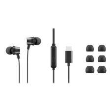 Lenovo | USB-C Wired In-Ear Headphones (with inline control) | Wired | Black