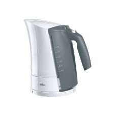 Braun | Kettle | WK500 MultiQuick 5 | Standard | 3000 W | 1.7 L | Plastic | 360° rotational base | White/Grey