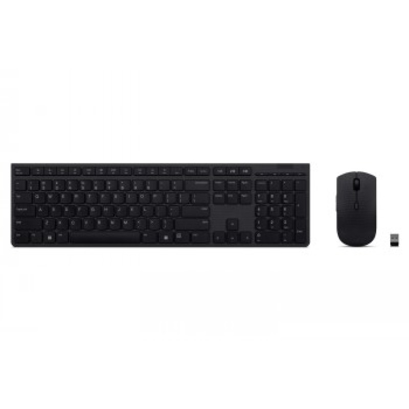 Lenovo | Professional Wireless Rechargeable Keyboard and Mouse Combo Nordic | Keyboard and Mouse Set | Wireless | Mouse included | NORD | Bluetooth | Grey | Wireless connection