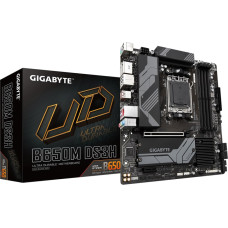 Gigabyte | B650M DS3H 1.0 M/B | Processor family AMD | Processor socket AM5 | DDR5 DIMM | Memory slots 4 | Supported hard disk drive interfaces 	SATA, M.2 | Number of SATA connectors 4 | Chipset B650 | Micro ATX