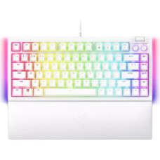 Razer | White | BlackWidow V4 75% | Gaming keyboard | US | Wired | Mechanical Switches