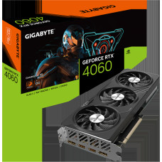 Gigabyte | GV-N4060GAMING OC-8GD 1.0 | NVIDIA | 8 GB | GeForce RTX 4060 | GDDR6 | HDMI ports quantity 2 | PCI-E 4.0 | Memory clock speed 17000 MHz