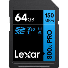 Lexar | Memory Card | Professional 800x PRO | 64 GB | SDXC | Flash memory class UHS-I