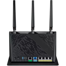 Asus Dual Band WiFi 6 Gaming Router | RT-AX86U Pro | 802.11ax | 4804+861 Mbit/s | 10/100/1000 Mbit/s | Ethernet LAN (RJ-45) ports 5 | Mesh Support Yes | MU-MiMO Yes | No mobile broadband | Antenna type 3xExternal and 1xInternal | month(s)