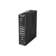 D-Link DIS-200G-12PS L2 Managed Industrial Switch with 10 10/100/1000Base-T and 2 1000Base-X SFP ports | D-Link | Switch | DIS-200G-12PS | Managed L2 | Wall mountable | 60 month(s)