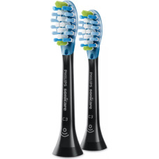 Philips | HX9042/33 Sonicare C3 Premium Plaque Defence | Interchangeable Sonic Toothbrush Heads | Heads | For adults and children | Number of brush heads included 2 | Number of teeth brushing modes Does not apply | Sonic technology | Black