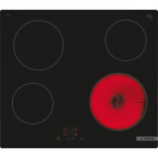 Bosch Hob | PKE61RBA2E | Electric | Number of burners/cooking zones 4 | Touch | Timer | Black