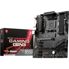 MSI | B550 GAMING GEN3 | Processor family AMD | Processor socket AM4 | DDR4 DIMM | Memory slots 4 | Supported hard disk drive interfaces 	SATA, M.2 | Number of SATA connectors 6 | Chipset AMD B550 | ATX