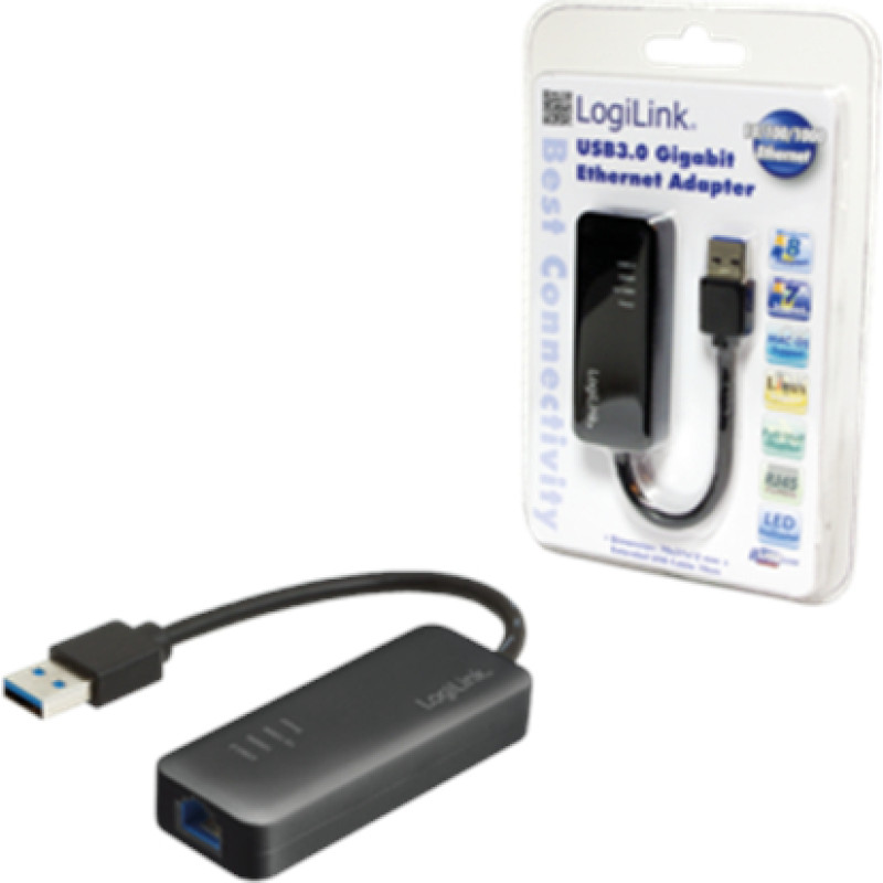 Logilink UA0184, USB 3.0 to Gigabit Ethernet Adapter | Logilink