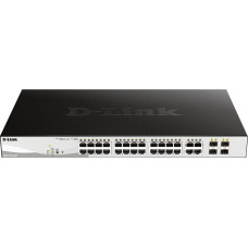 D-Link | 28-Port Gigabit Smart Managed PoE Switch | DGS-1210-28P | Managed L2+ | Desktop | 1 Gbps (RJ-45) ports quantity | SFP ports quantity | PoE ports quantity | PoE+ ports quantity | Power supply type External | month(s)