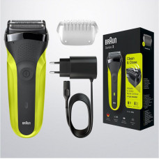 Braun Shaver 300s  Operating time (max) 30 min Black/Green