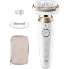 Braun Epilator | 9-011 3D Silk-epil 9 Flex | Operating time (max) 50 min | Number of power levels 2 | Wet & Dry | White/Gold