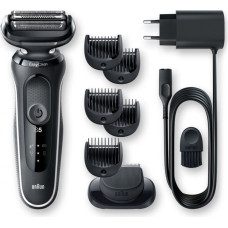 Braun | Shaver | 51-W1500s | Operating time (max) 50 min | Wet & Dry | Black/White