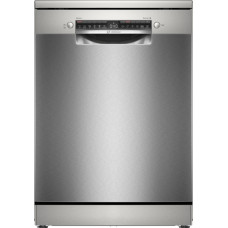 Bosch | Dishwasher | SMS4HVI00E | Free standing | Width 60 cm | Number of place settings 14 | Number of programs 6 | Energy efficiency class D | Display | AquaStop function | Silver inox