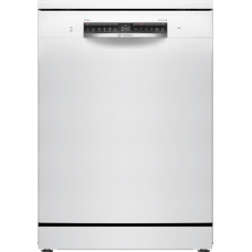 Bosch | Dishwasher | SMS4HVW00E | Free standing | Width 60 cm | Number of place settings 14 | Number of programs 6 | Energy efficiency class D | Display | AquaStop function | White