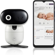 Motorola | L | Remote pan, tilt and zoom; Two-way talk; Secure and private connection; 24-hour event monitoring  and streaming; Wi-Fi connectivity for in-home and on-the-go viewing; Room temperature monitoring; Infrared night vision; High sensitivity micr