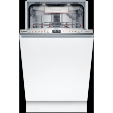 Bosch Dishwasher | SPV6ZMX17E | Built-in | Width 45 cm | Number of place settings 10 | Number of programs 6 | Energy efficiency class C | Display | White