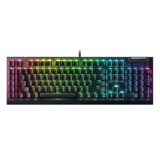 Razer | Mechanical Gaming Keyboard | BlackWidow V4 X | Mechanical Gaming Keyboard | Wired | US | Black | Yellow Mechanical Switches (Linear)