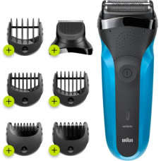 Braun | Shaver with Trimmer | Shave&Style 310BT | Cordless | Wet & Dry | Number of length steps 5 | Black/Blue