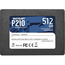 Patriot SSD|PATRIOT|P210|512GB|SATA 3.0|Write speed 430 MBytes/sec|Read speed 520 MBytes/sec|2,5