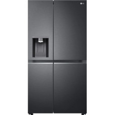 LG | GSLV71MCLE | Refrigerator | Energy efficiency class E | Free standing | Side by side | Height 179 cm | No Frost system | Fridge net capacity 416 L | Freezer net capacity 219 L | 36 dB | Matte Black