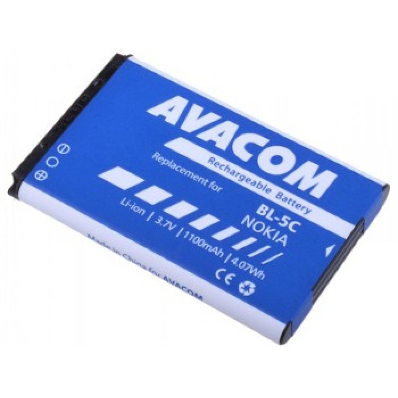 Avacom BATTERY FOR MOBILE PHONE NOKIA 6230, N70, LI-ION 3,7V 1100MAH (REPLACEMENT BL-5C)