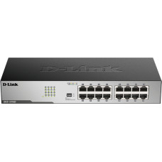 D-Link | 16-Port Gigabit Unmanaged Desktop Switch | DGS-1016D | Unmanaged | Desktop