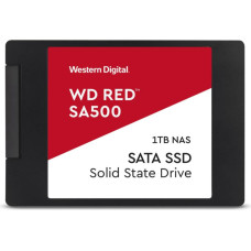 Western Digital SSD|WESTERN DIGITAL|Red SA500|1TB|SATA 3.0|Write speed 530 MBytes/sec|Read speed 560 MBytes/sec|2,5