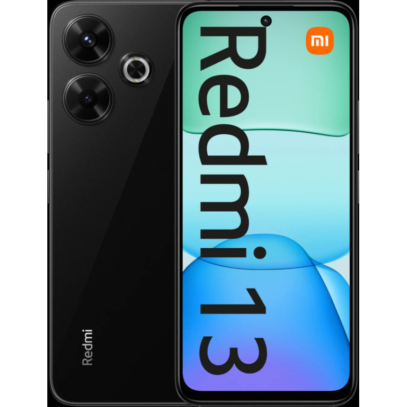 Xiaomi Redmi 13 (Midnight Black) DS 6.79“ IPS LCD 1080x2460/2.0GHz&1.8GHz/128GB/6GB RAM/Android 14/microSDXC/WiFi,BT/4G | Xiaomi