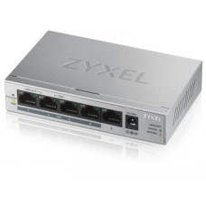 Zyxel Communications A/S ZYXEL GS1005-HP, 5 PORT GIGABIT POE+ UNMANAGED DESKTOP SWITCH, 4 X POE, 60 WATT