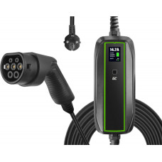 Green Cell | EV16 | GC EV PowerCable 3.6kW Schuko Type 2 mobile charger for charging electric cars and Plug-In hybrids | 3.6  kW | Output | 10/16 A | 6.5 m | Black