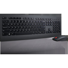 Lenovo | Professional | Professional Wireless Keyboard and Mouse Combo - US English with Euro symbol | Keyboard and Mouse Set | Wireless | Mouse included | US | Black | US English | Numeric keypad | Wireless connection